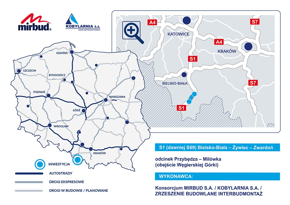 Droga Ekspresowa S1 Bielsko-Biała - Żywiec - Zwardoń | MIRBUD S.A.